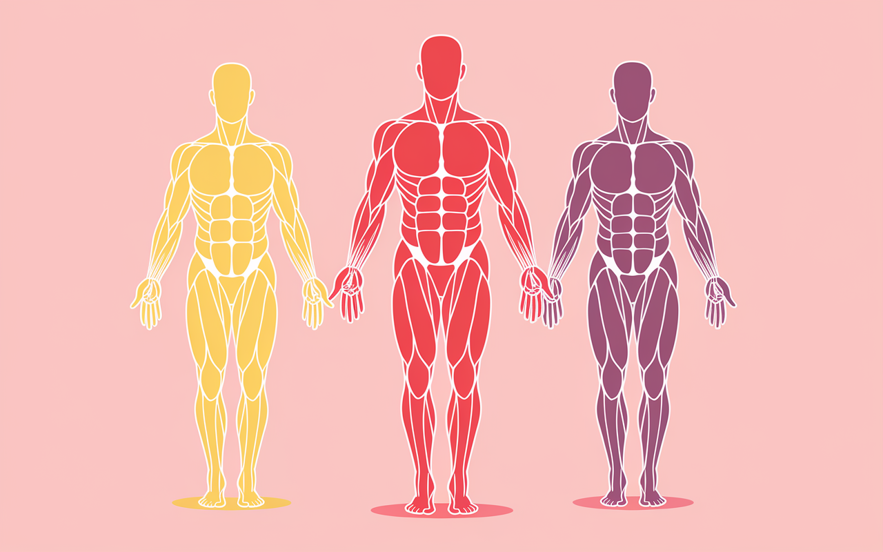 schema groupes musculaires abdominaux vue frontale
