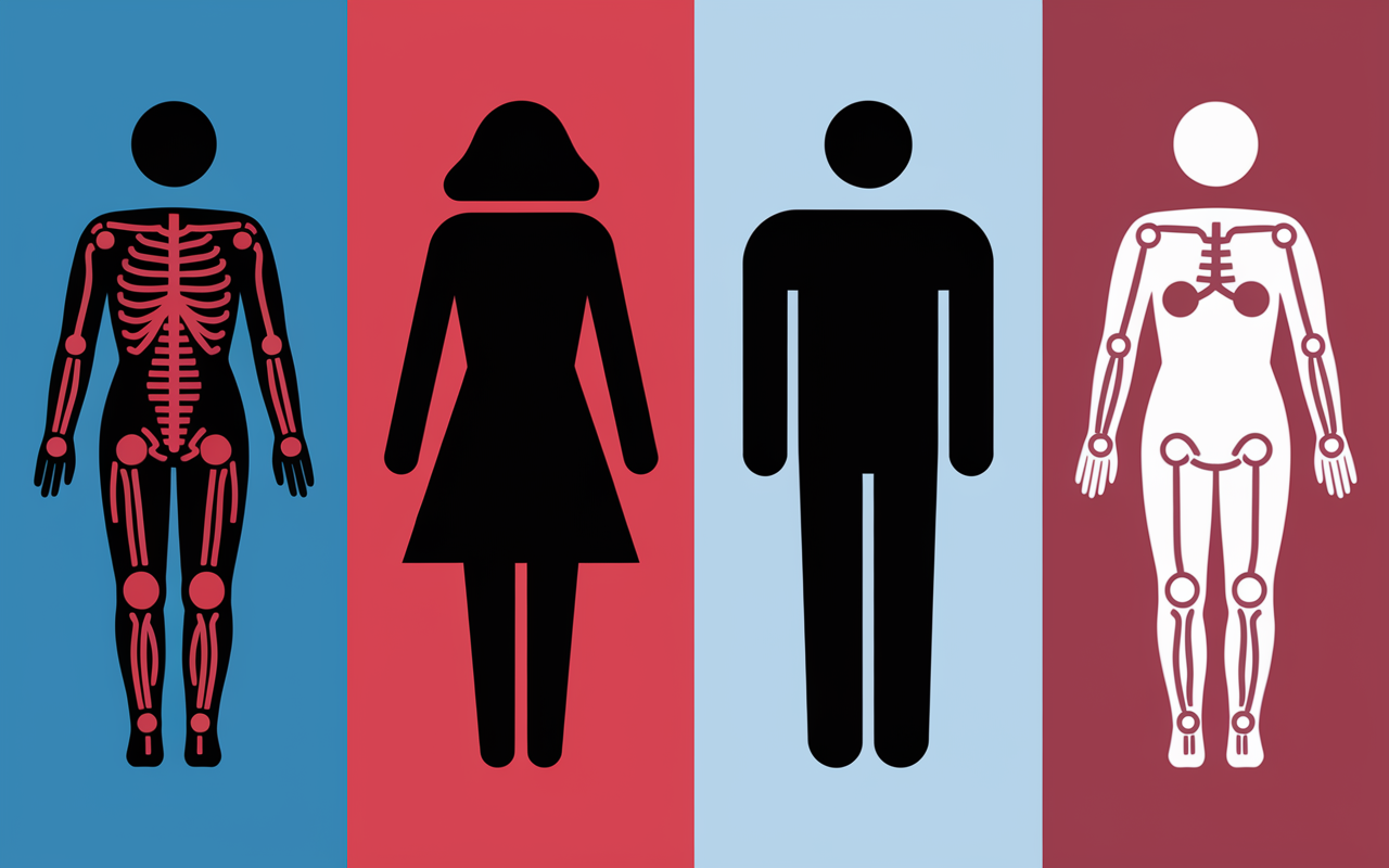 Zones à risque blessures musculation silhouettes