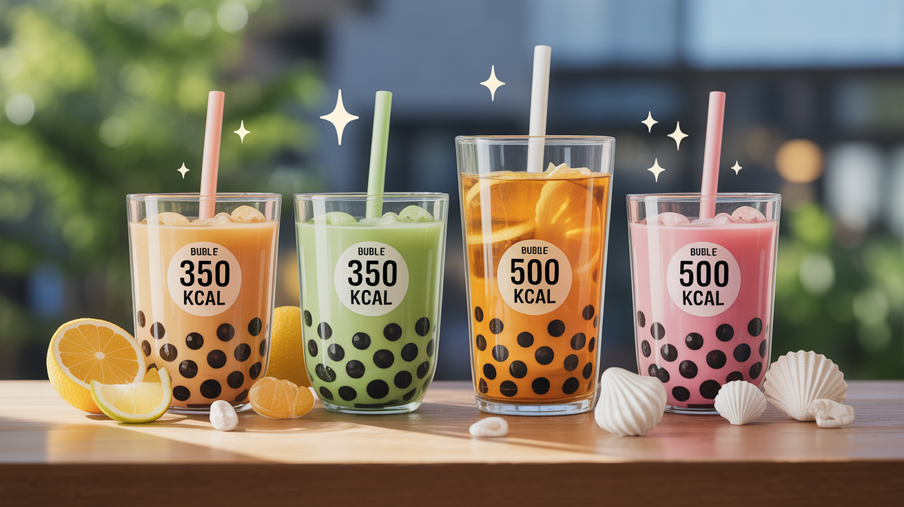 gobelets bubble tea calories sucre perles