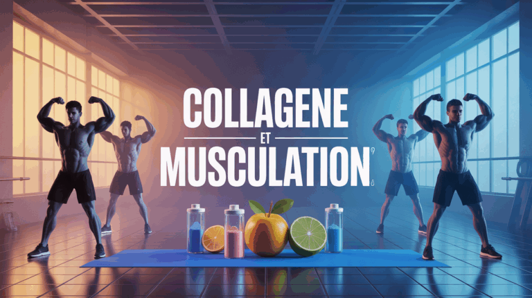 Visuel musculation salle, collagène, récupération sportive