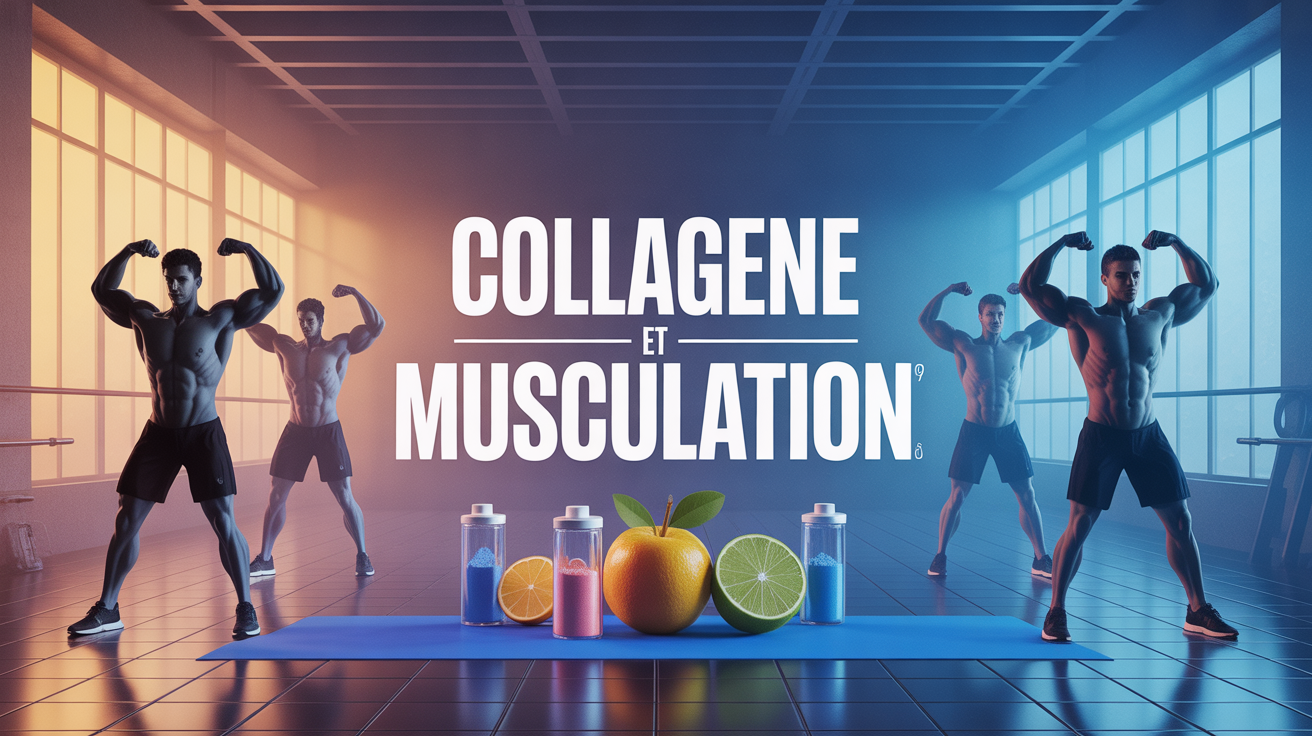 Visuel musculation salle, collagène, récupération sportive