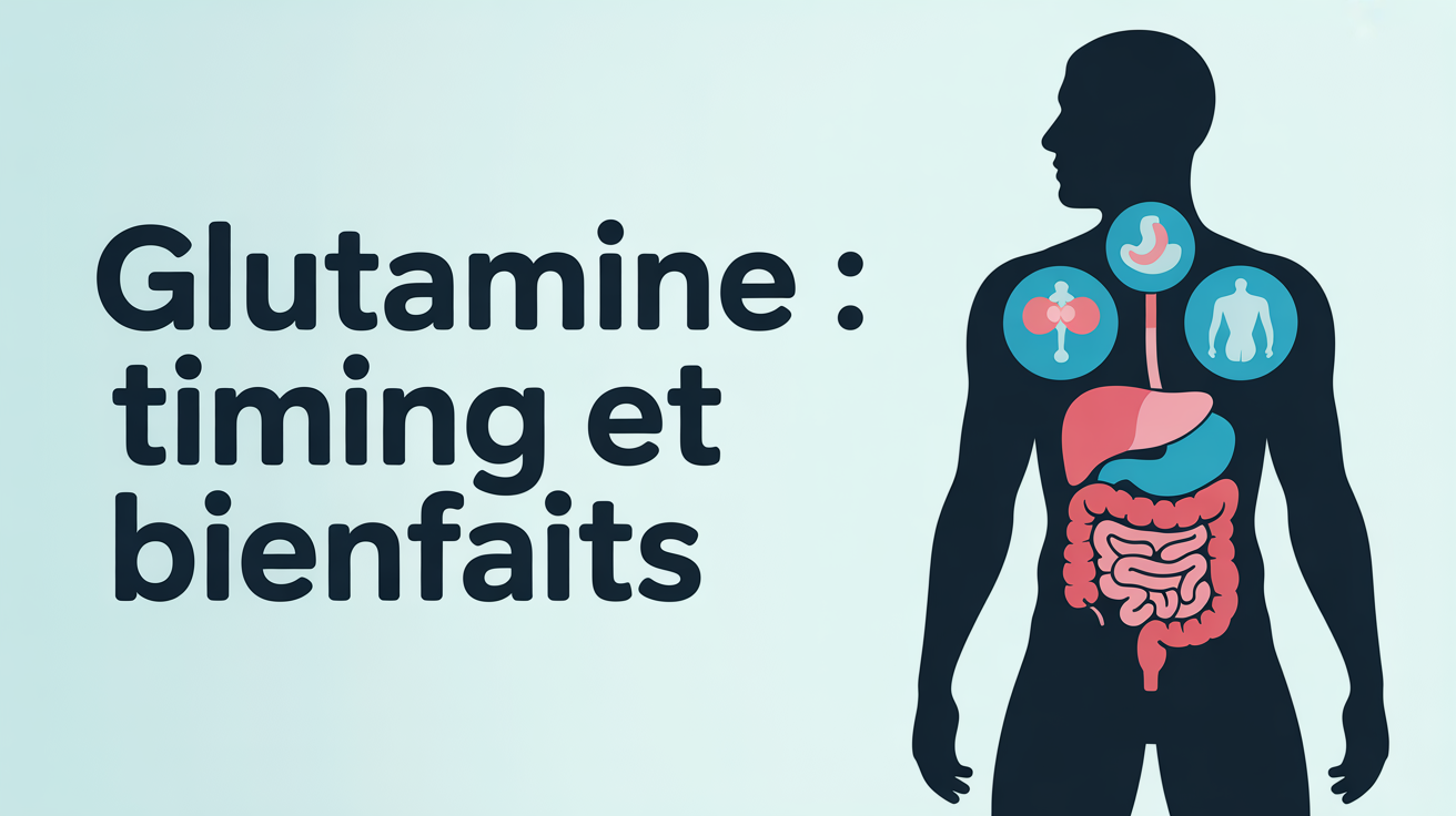 glutamine timing bienfaits schema icones