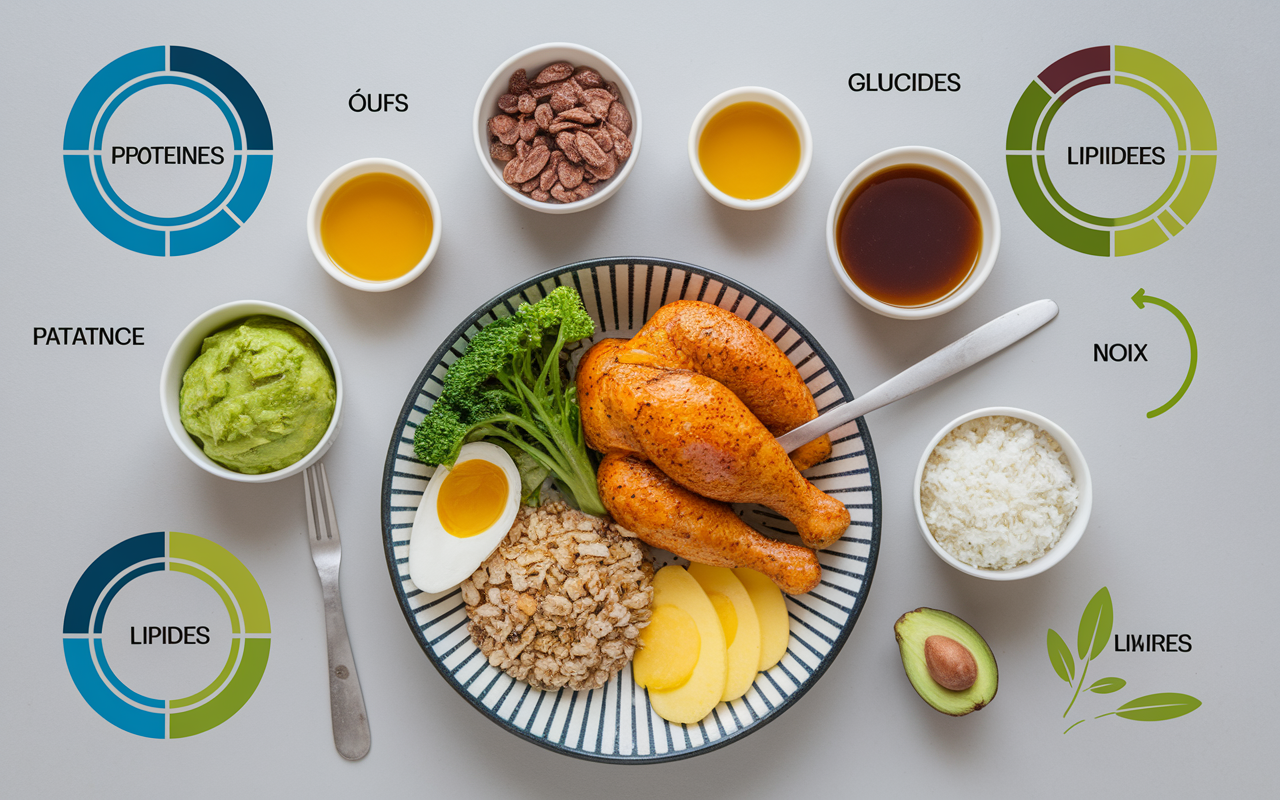 Table portions protéines glucides lipides prise de masse propre
