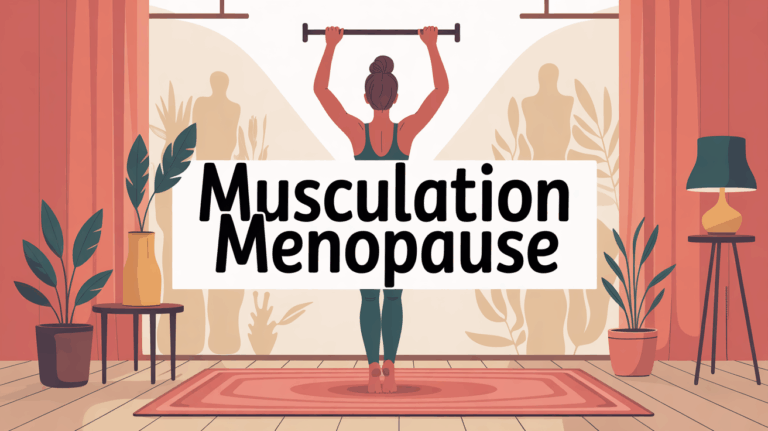 image femme musculation ménopause haltère salon