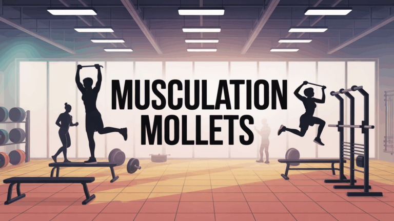 Salle de sport dynamique musculation mollets