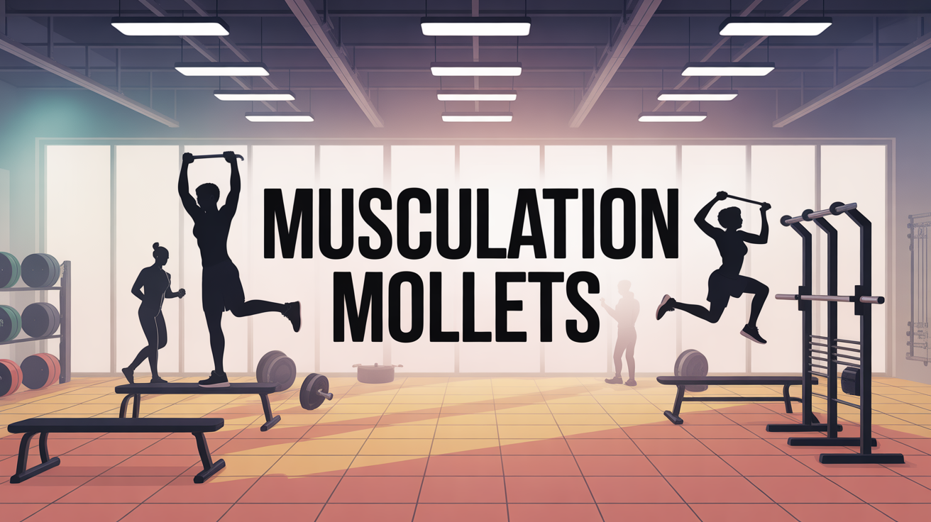 Salle de sport dynamique musculation mollets