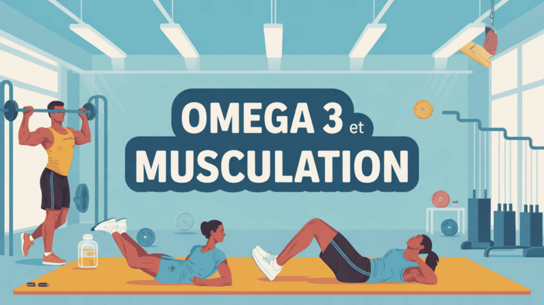 Salle de sport et capsules omega 3 pour musculation