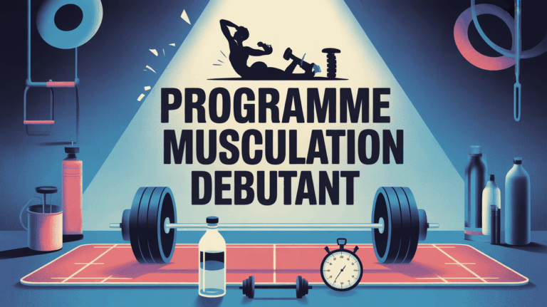 illustration equipement programme musculation debutant