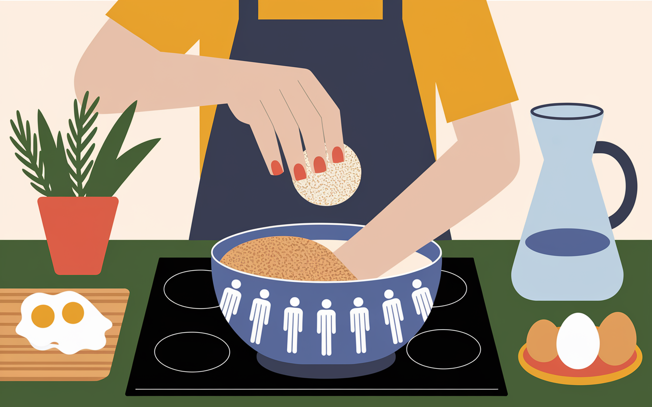 main verse psyllium farine sans gluten etapes