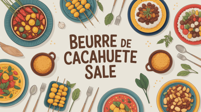 plats salés au beurre de cacahuète sur assiette blanche