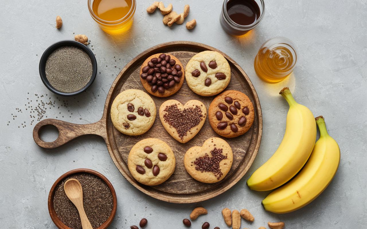 variante cookies healthy beurre cacahuete graines cacao