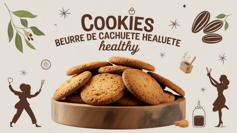 assiette cookies beurre cacahuete healthy sur fond sain