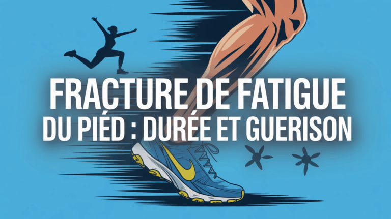 illustration pied sportif fracture fatigue duree guerison