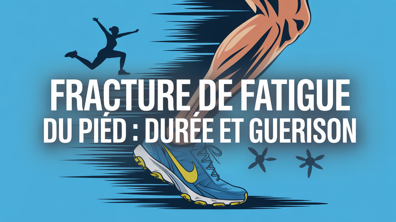 illustration pied sportif fracture fatigue duree guerison