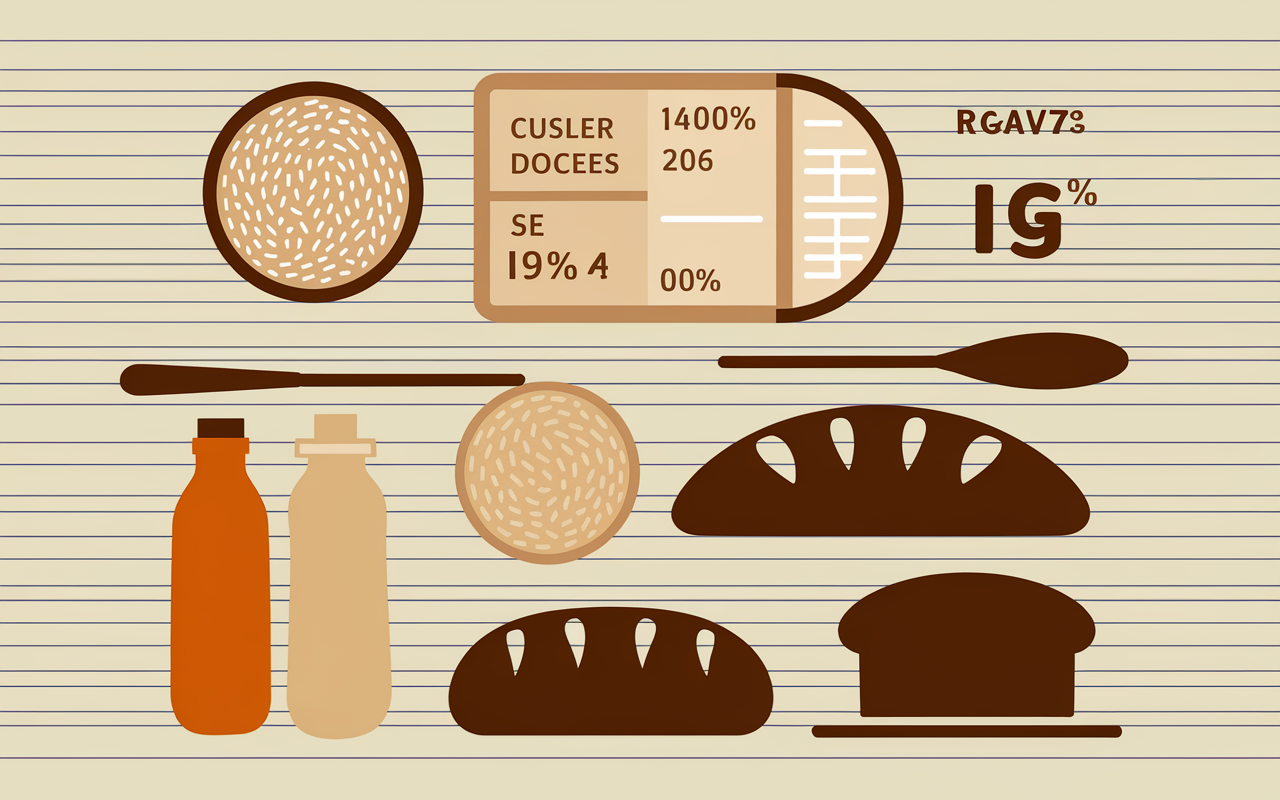infographie bols farines sans gluten ratios ig