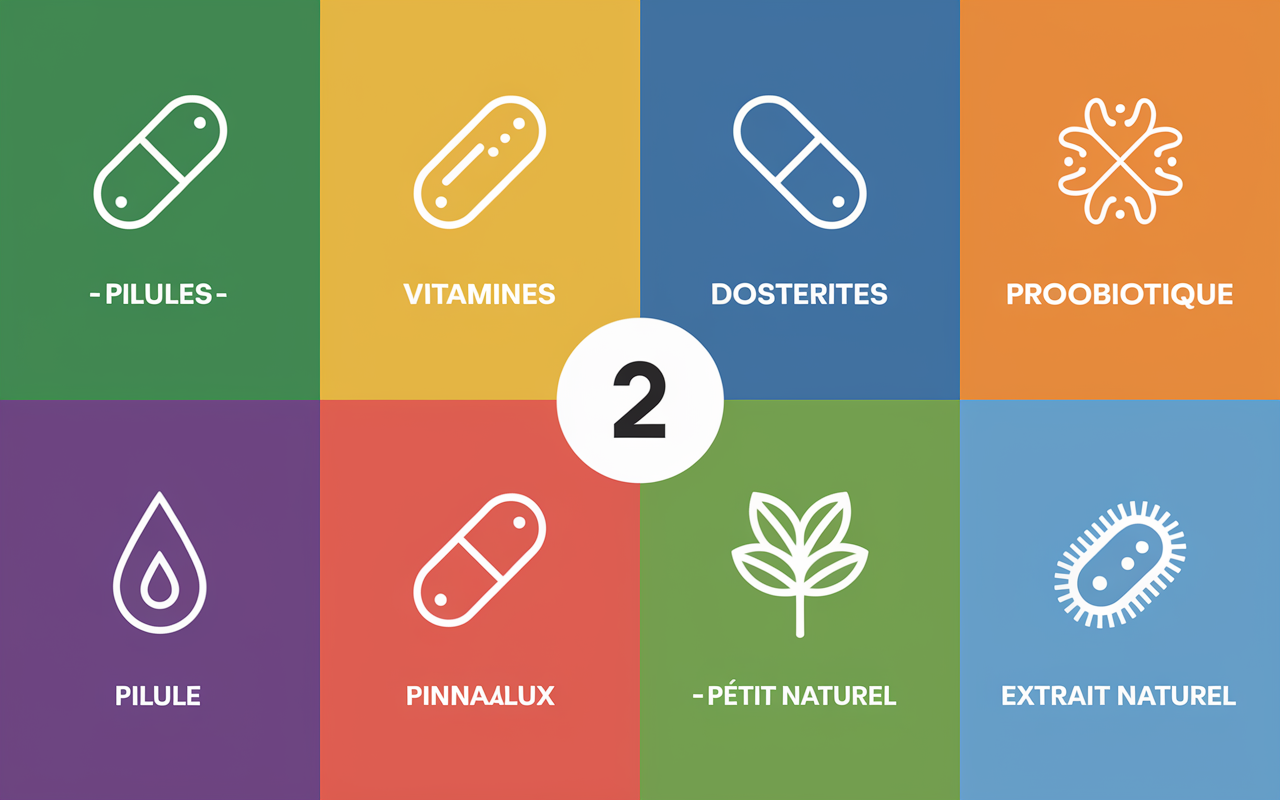 Panorama familles complements alimentaires vitamines mineraux probiotiques extraits naturels