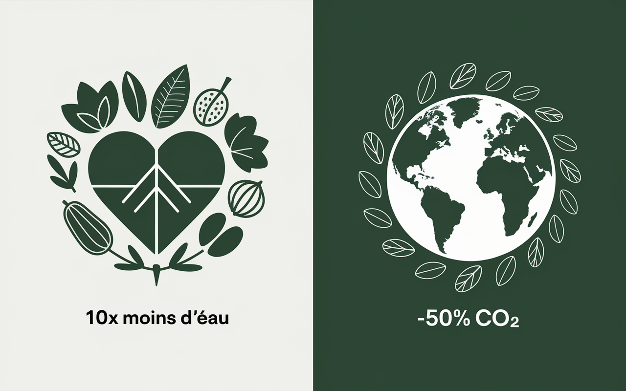 proteines vegetales coeur legumes planete eau CO2