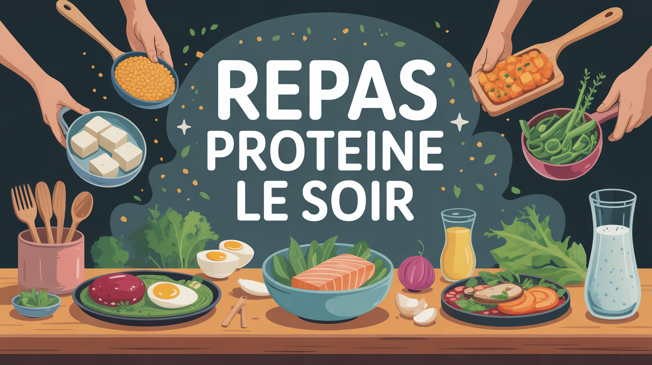 repas proteine le soir table cuisine diner familial