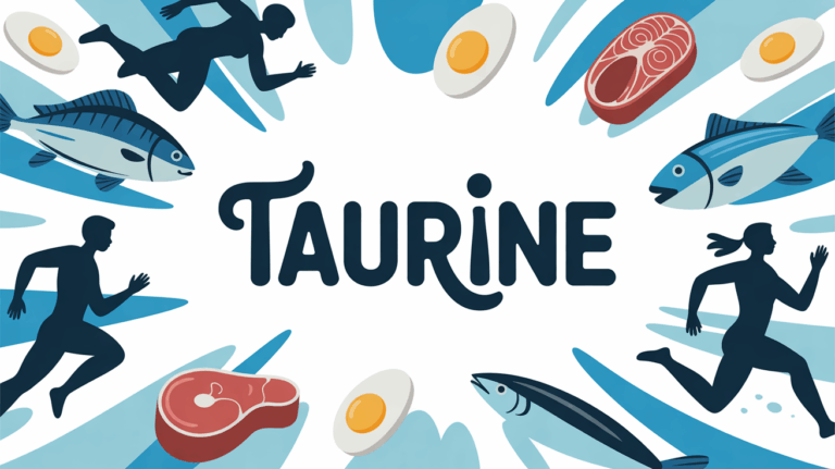 Image taurine récupération vitalité sportifs et aliments
