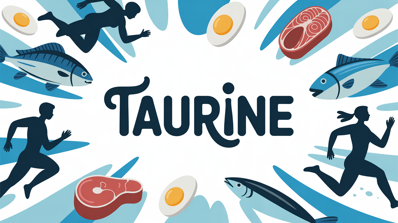 Image taurine récupération vitalité sportifs et aliments