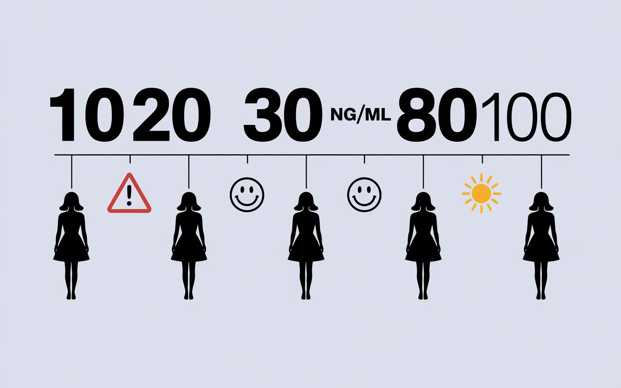 Tableau taux vitamine D femmes