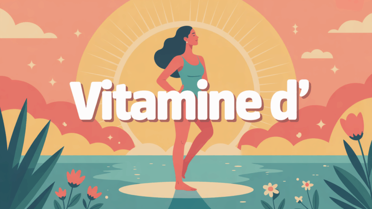 Illustration femme soleil vitamine D