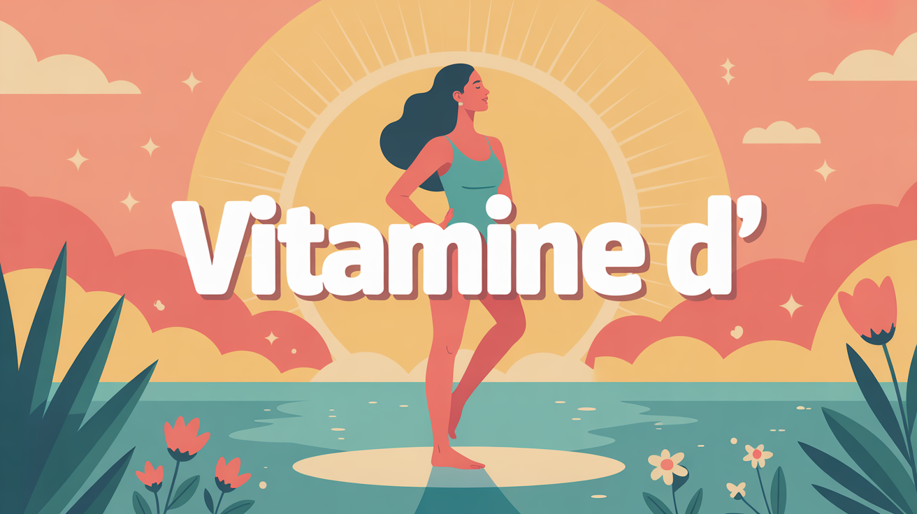 Illustration femme soleil vitamine D