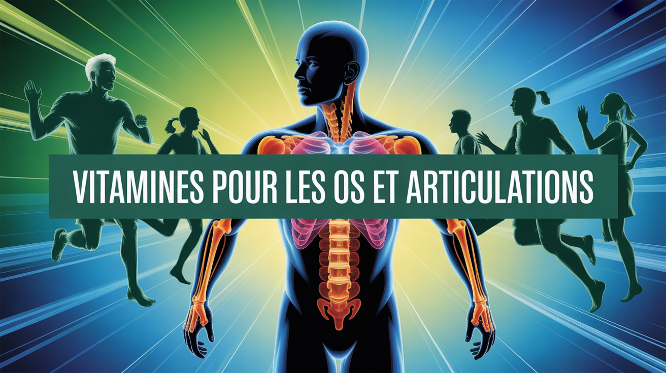 image squelette vibrant vitamines os articulations