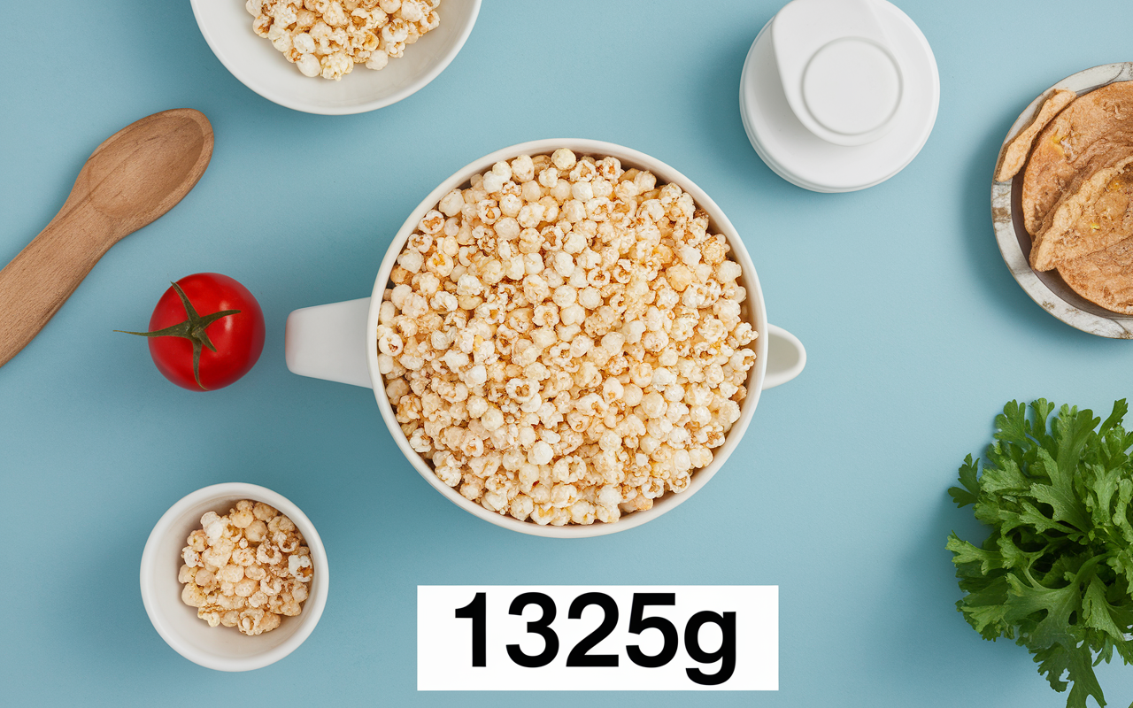 saladier 2,5l pop corn 1325g cuisine
