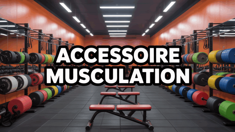 Vue d'accessoires musculation dans une salle sportive dynamique
