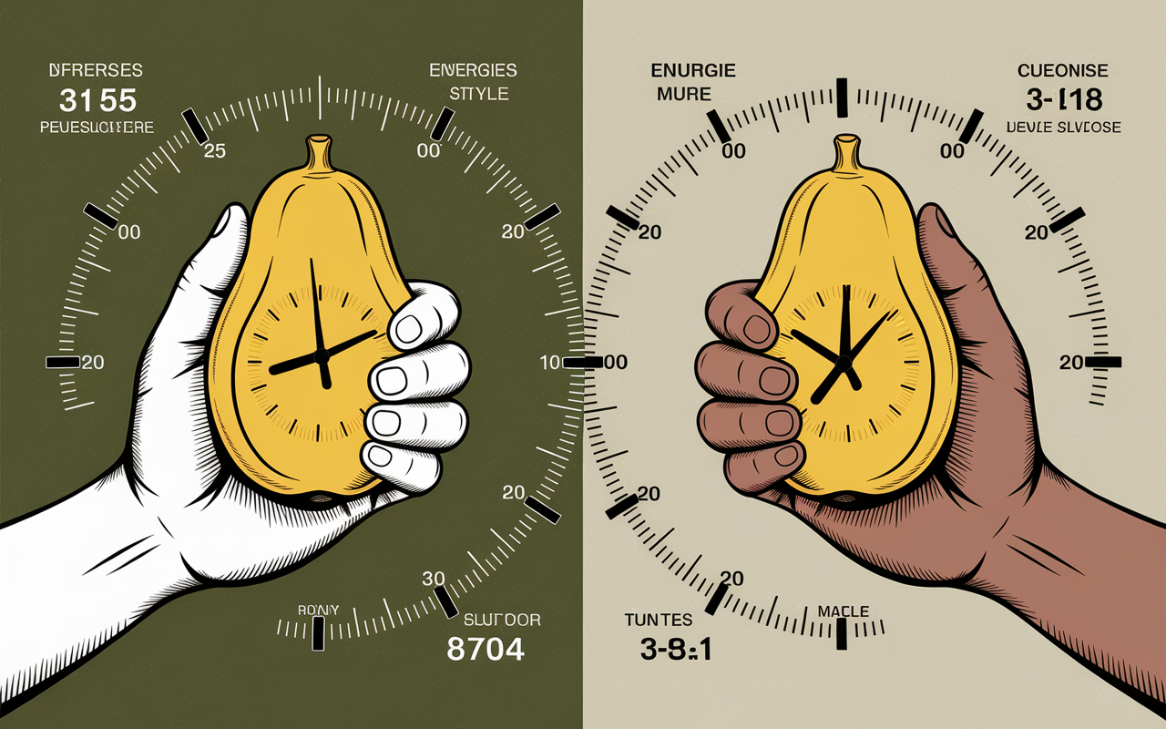 Comparaison banane verte mure musculation