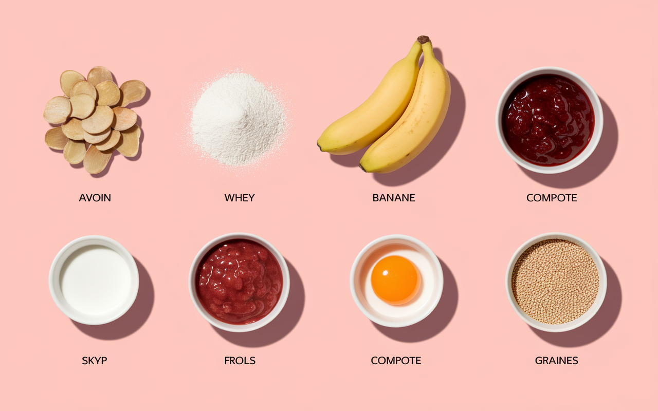 ingredients bowl cake proteine alternatives