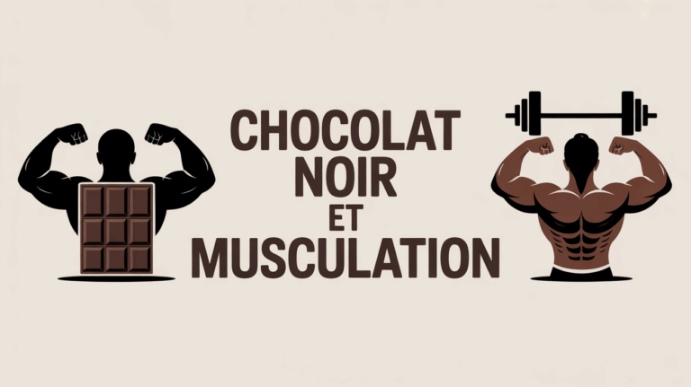 chocolat noir musculation avec haltère et carré