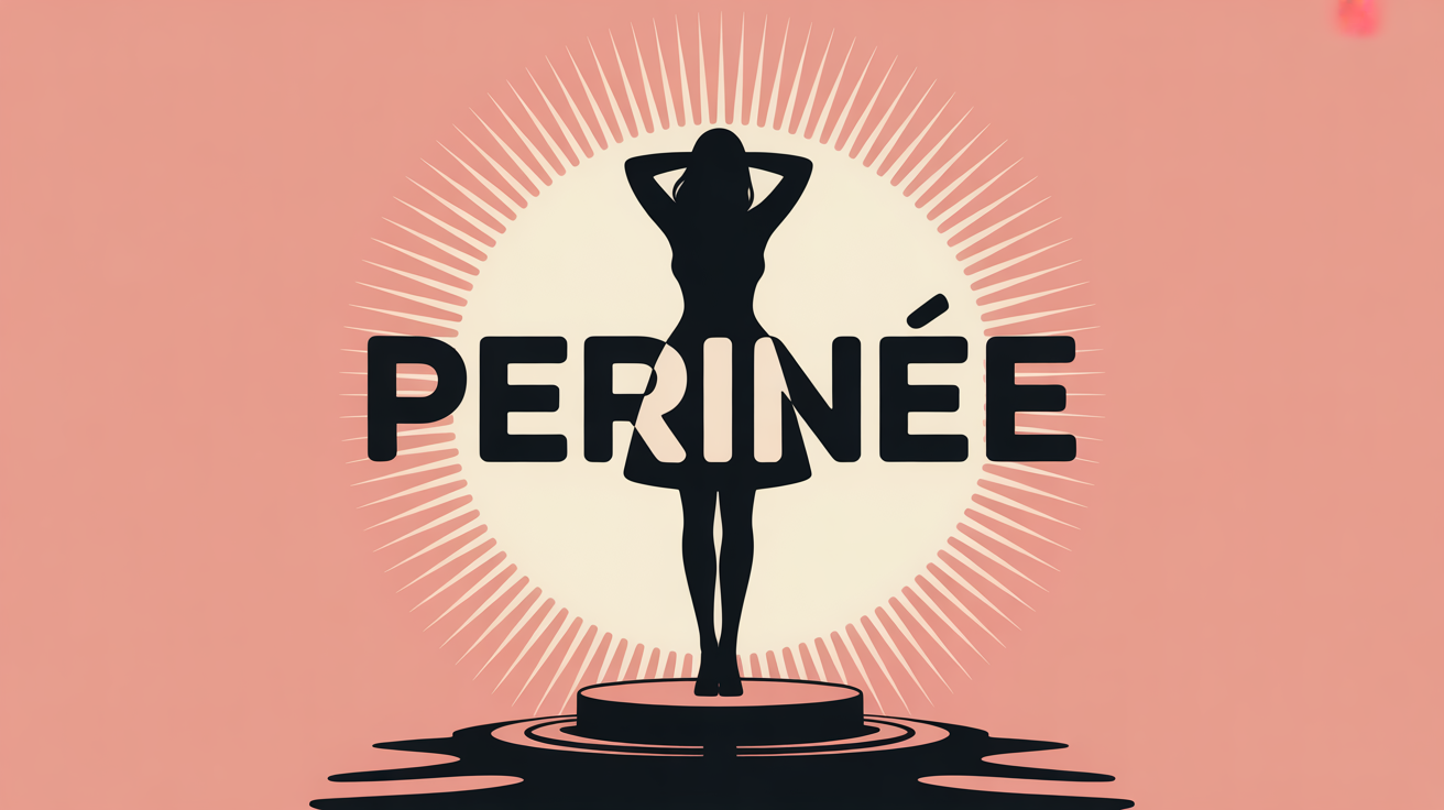 illustration stylisée silhouette féminine zone périnée