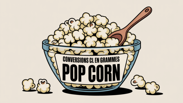 saladier pop corn conversion cl en grammes