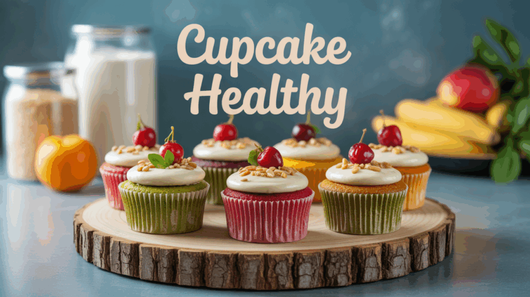 photo cupcakes healthy topping fruits rouges et éclats pistache