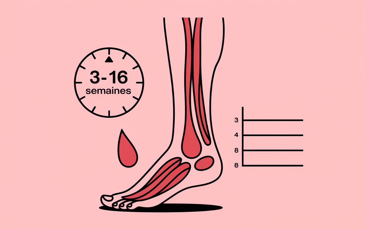duree guerison tendons vascularisation schema