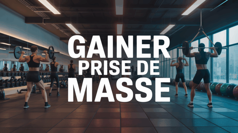 illustration gainer prise de masse en salle de musculation