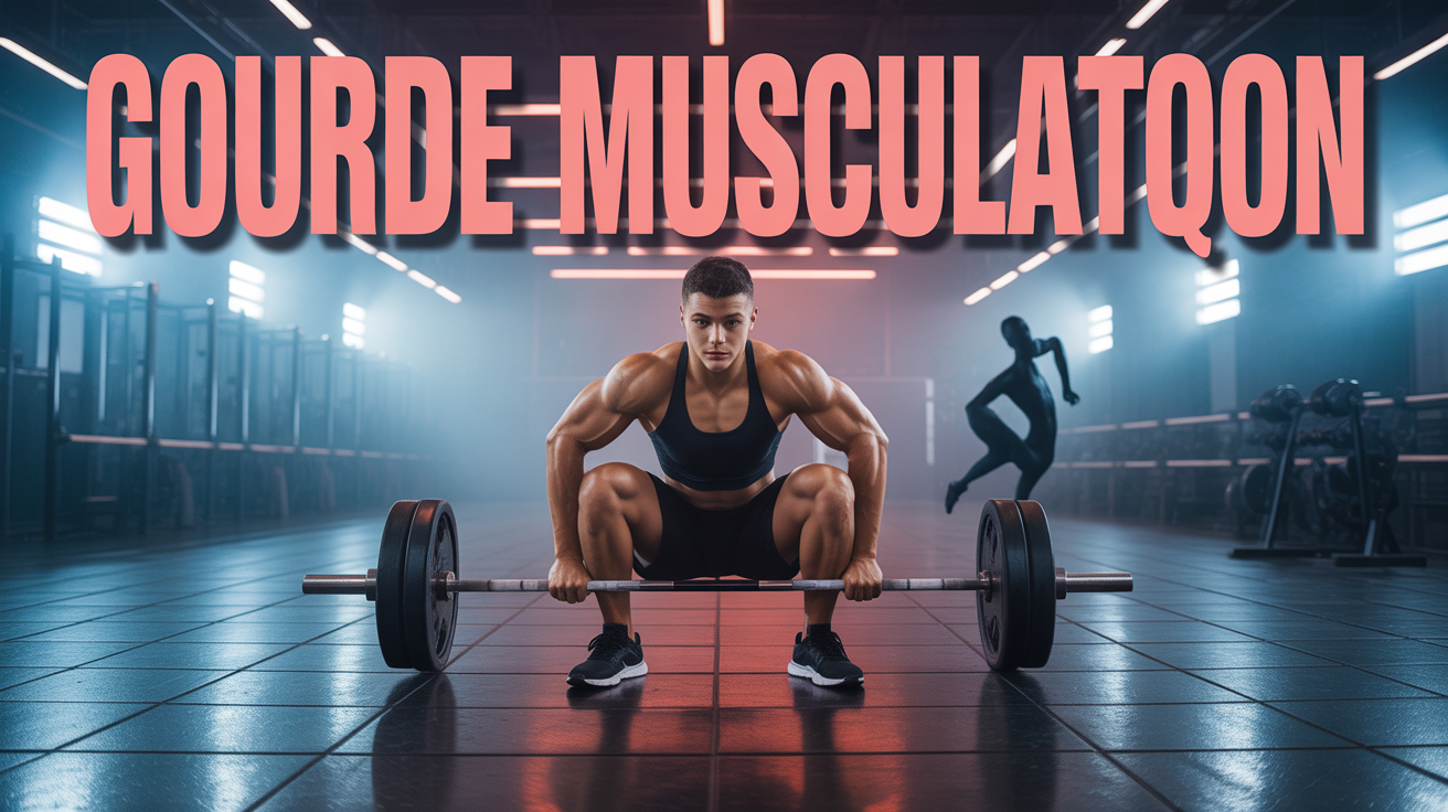 gourde musculation banc haltères salle lumineuse