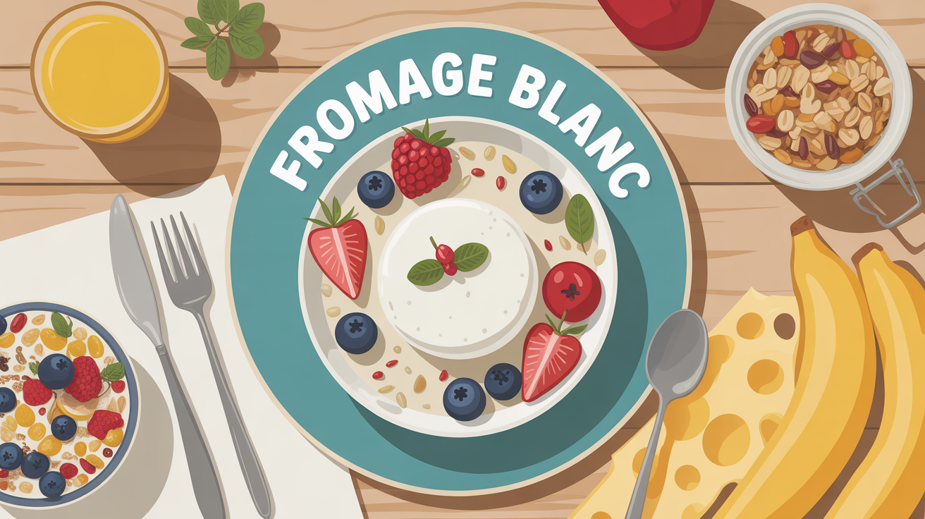 Bol de fromage blanc avec fruits frais et muesli pour un petit déjeuner sain