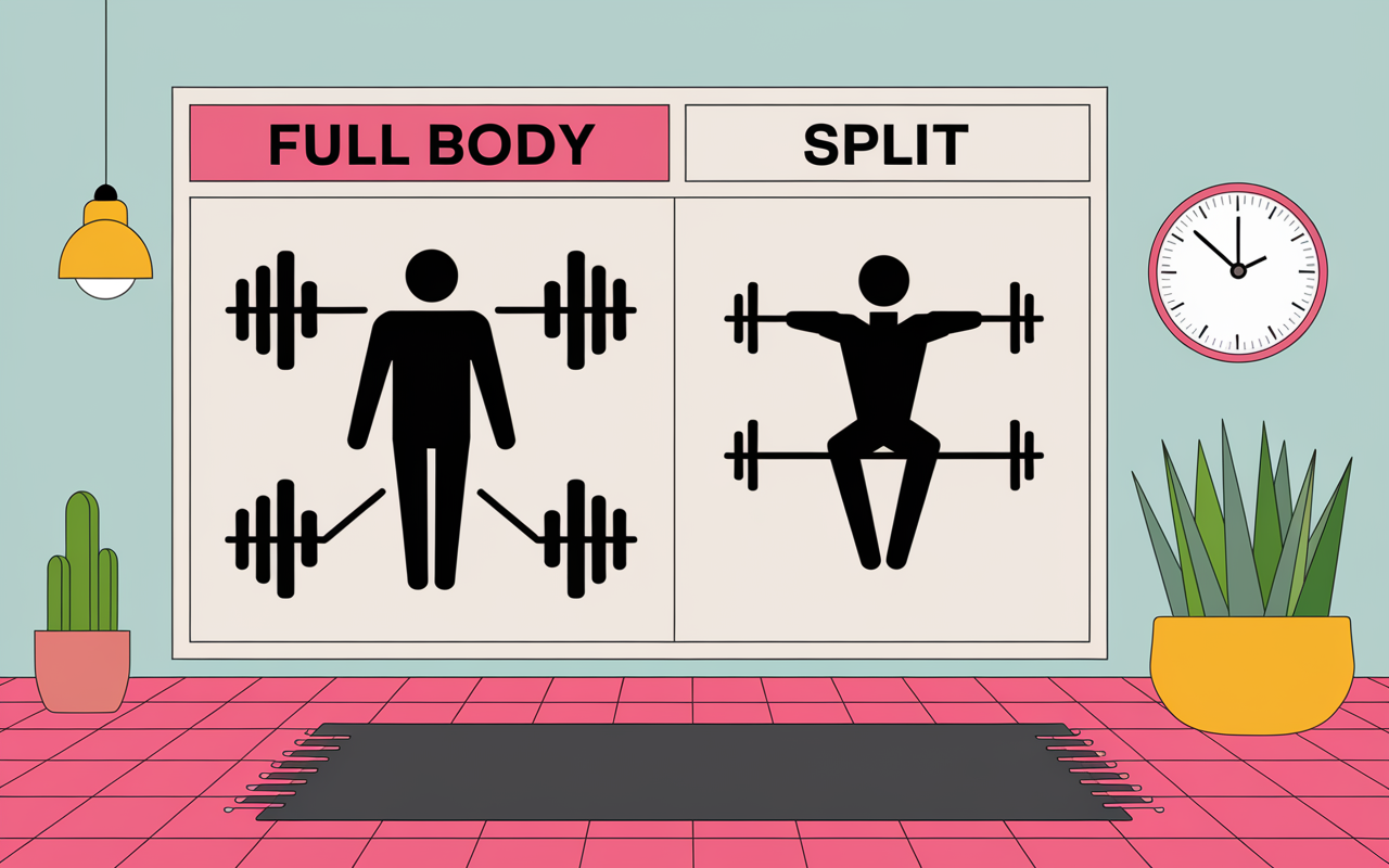 Planning programme musculation femme full body split