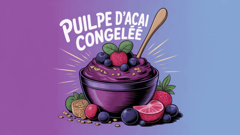 Bol acai congele fruits rouges granola