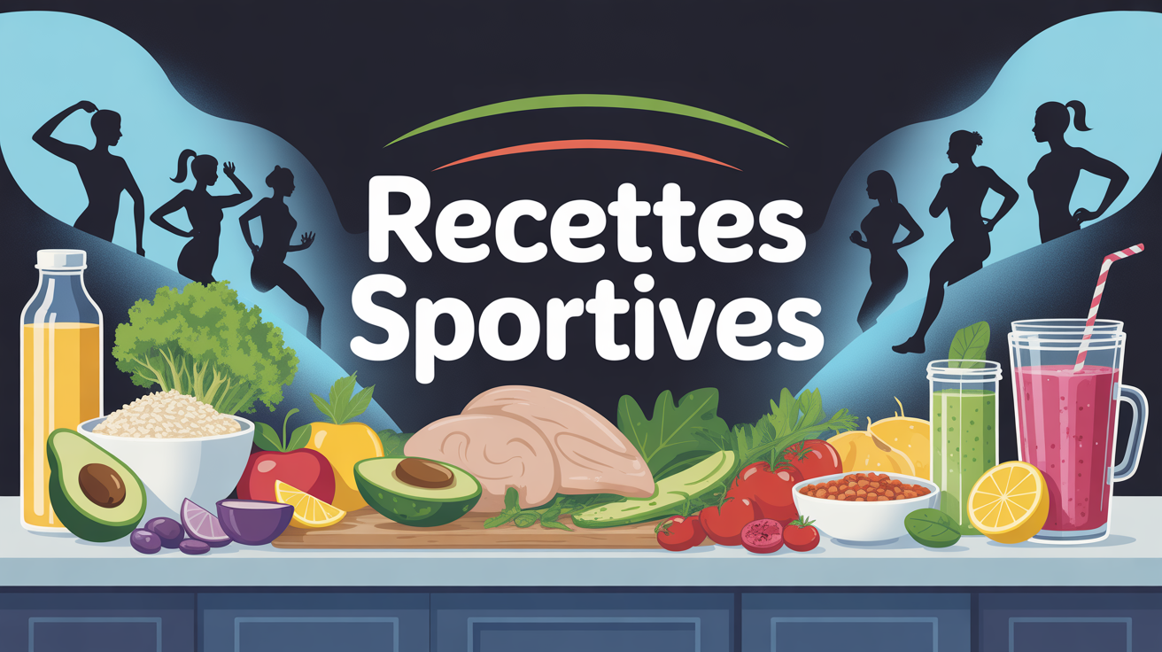 Cuisine moderne, aliments variés, recettes sportives