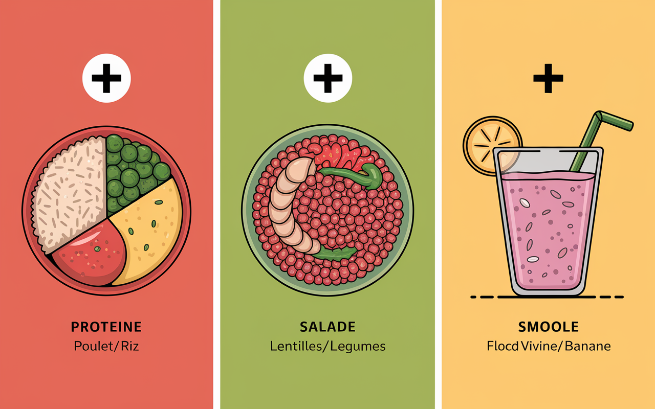 Plateau recettes sportives : musculation, perte de poids, endurance