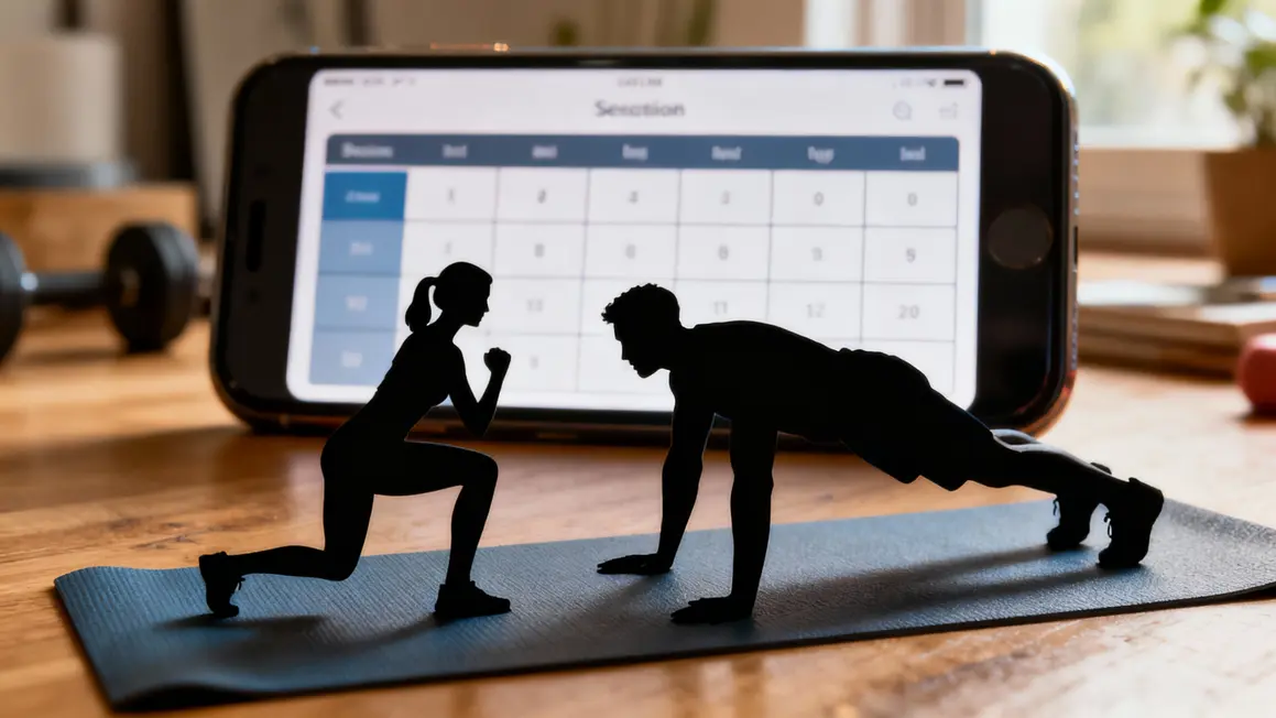 Entraînement poids du corps avec application musculation