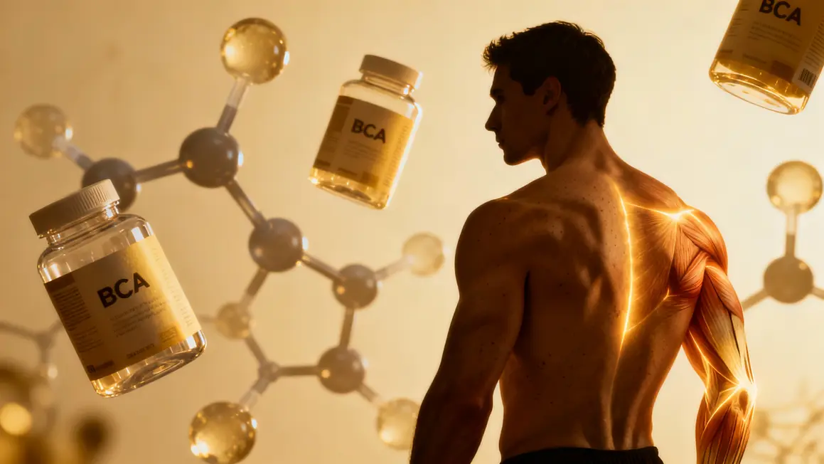 Silhouette athlétique récupération muscles BCAA