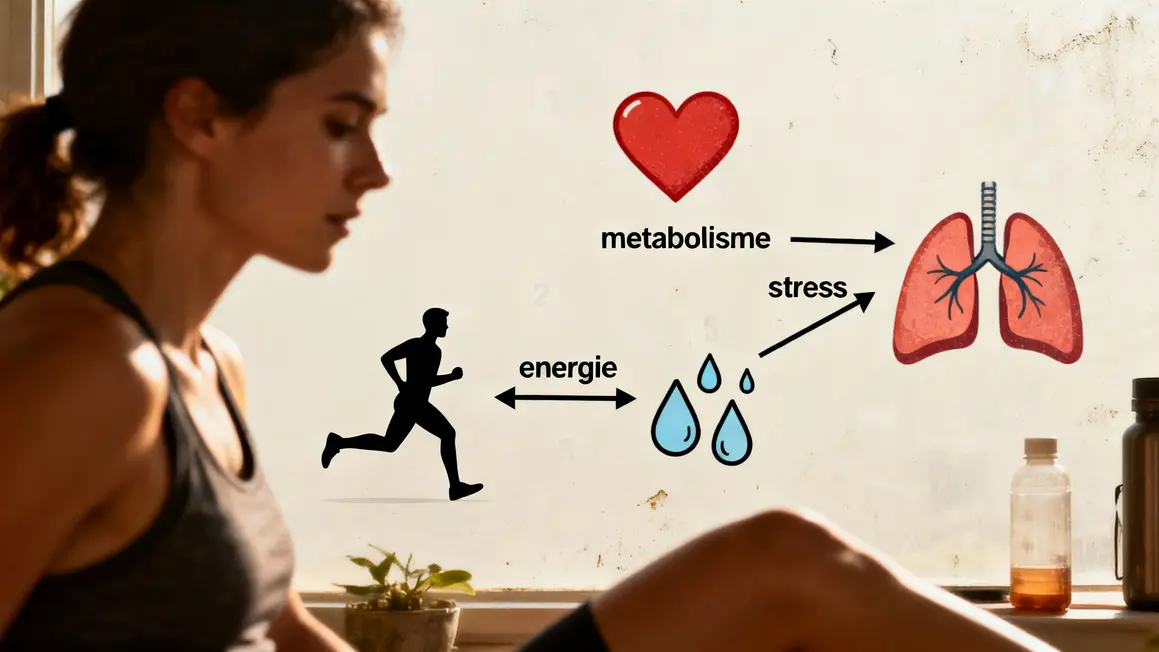 Infographie bienfaits cardio silhouette course