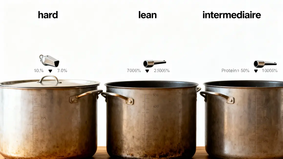 pot gainer hard lean intermédiaire ratio proteines glucides
