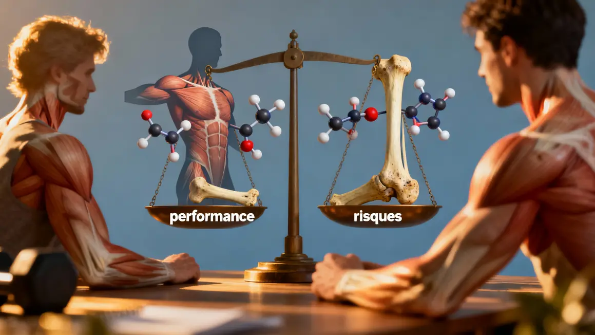 Schéma SARMs muscle os risques