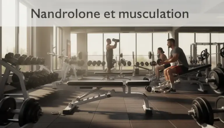 Salle de musculation silhouettes nandrolone et musculation